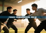 特训成功！球队集体参加军事训练，团结一致